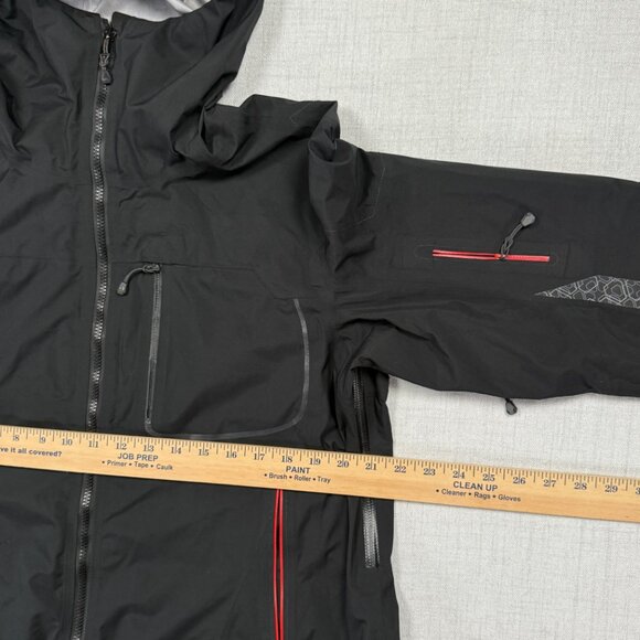First Ascent Eddie Bauer Waterproof Softshell Jacket Black Front Zip Size XL - Picture 7 of 12
